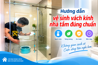 Cách vệ sinh cabin phòng tắm để luôn sáng bóng như mới