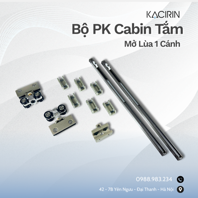 Bộ PK Cabin Tắm KACIRIN Mở Lùa 1 Cánh Kr37