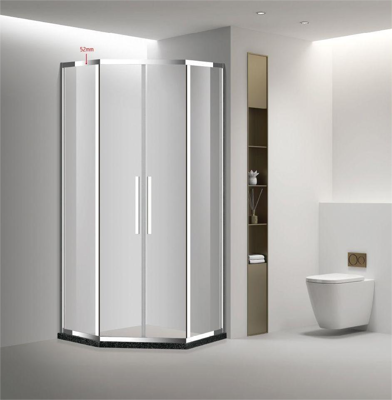 Cabin Mở Lùa Góc 135 2 Cánh + 2 Vách Cố Định