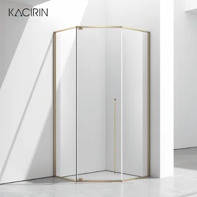 Cabin Mở Quay Góc 135 1 Cánh + 2 Vách Cố Định – Viền Gioăng Cao Su
